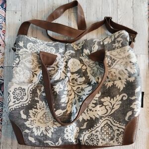 Elegant Brown and Gray Women's Tote Bag